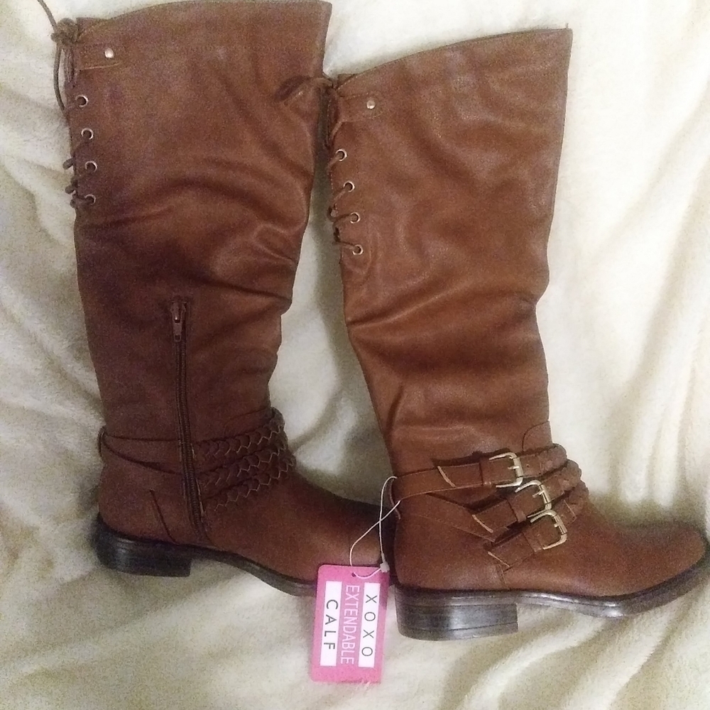 Xoxo Marcus Tall Riding Boots - TAN Size: 6M